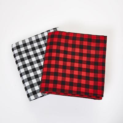 China Breathable Super Hot Selling Cotton Spandex Yarn Dyed Check Plaid Fabric For Shirts for sale