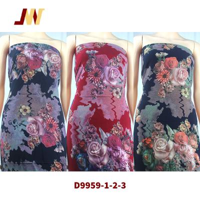 China Plain 30S Rayon Viscose Digital Discharge Printed Ready Made Challis Fabric Goods D9959 for sale