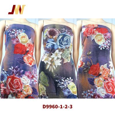 China Plain 30S Rayon Viscose Digital Dump Printed Ready Made Challis Fabric Goods D9960 for sale