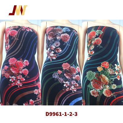 China Plain 30S Rayon Viscose Digital Discharge Printed Ready Made Challis Fabric Goods D9961 for sale