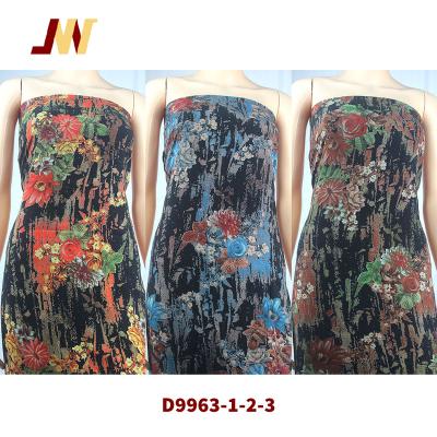 China Plain 30S Rayon Viscose Digital Discharge Printed Ready Made Challis Fabric Goods D9963 for sale