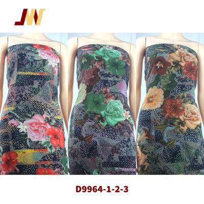 China Plain 30S Rayon Viscose Digital Discharge Printed Ready Made Challis Fabric Goods D9964 for sale