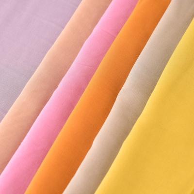 China Anti Pill Factory Wholesale Price 60S Satin Plain Dyed Viscous Rayon Fabric For Dresses for sale