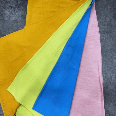 China Yoryu Plain Crepe Rayon Anti Pill 100% Solid Dyed Fabric For Shirt And Blouses for sale