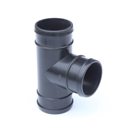 China Plastic Irrigation Irrigation Tee Couplings Plastic Quick Connect Layflat Hose Fittings for sale