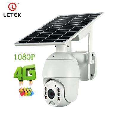 China LCLCTEK 1080P 4G NIGHT VISION Solar Battery PTZ Camera PIR Alarm Motion Detection P2P Outdoor Waterproof CCTV CAMERA for sale