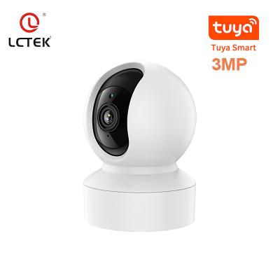 China NIGHT VISION LCLCTEK Tuya Smart 3MP Auto Tracking Security Wireless Baby Smart Home CCTV Camera Indoor Wifi Camera for sale