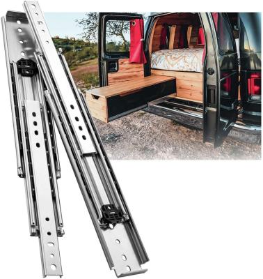 China Easy Installation SNEIDA 1500mm Ball Bearing Drawer Slide Factory 225kg Heavy Duty Telescopic Drawer Slide For Camper for sale