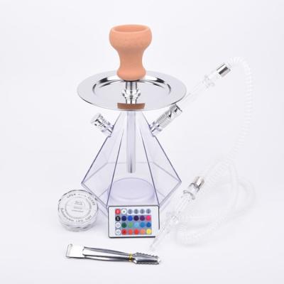 China Wholesale Noble Smooking Shisha Hookah Portable Hookahs German Russian Diamond Double Hole Shisha Hookah Set for sale