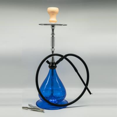 China Smooking Shisha Custom Water Drop Shape Clear Acrylic Hookah Shisha Set Alpha Hookah With Smoking Accessories for sale