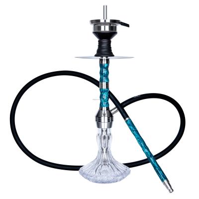 China Smooking Shisha Shisha Set Stainless Steel Hookah Resin Hookah Factory Wholesale New Deep Blue for sale