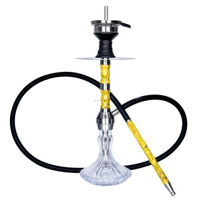 China Smooking Shisha Shisha Set Yellow Stainless Steel Hookah Resin Hookah Factory Wholesale New for sale