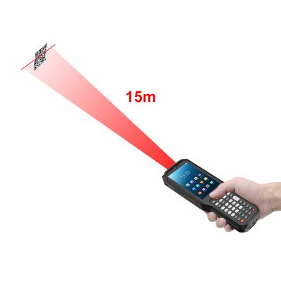 China Computer Android Q Long Distance Laser Barcode Rugged Handheld Scanning Handheld Scanner For Scanning 1D/2D Code Use In Warehouse for sale