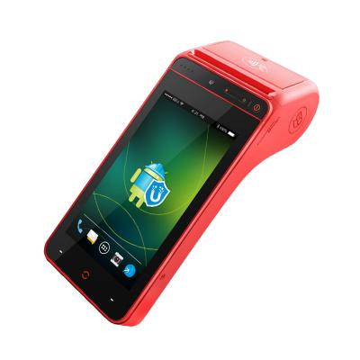 China Handheld Computer Android 8.1 Mobile POS Computer With Printer for sale