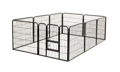 China 80x80cm x10pcs  Black Powder Coated Wire Mesh Small Size Dog Kennel,Pet Cages,Carriers & Houses,Welded Mesh for sale