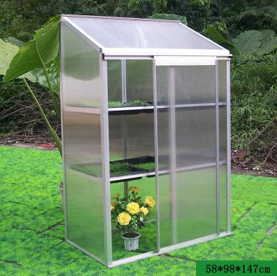 China 58x98x147CM Polycarbonate Board  Greenhouse， Easily to install without special tools，Light and fast for sale