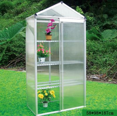 China 58x98x187CM Polycarbonate Board  Greenhouse， Easily to install without special tools，Light and fast for sale