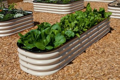 China 100x60x30cm Anti-Rusting Raised Metal Square Raised Garden Bed Kit for sale