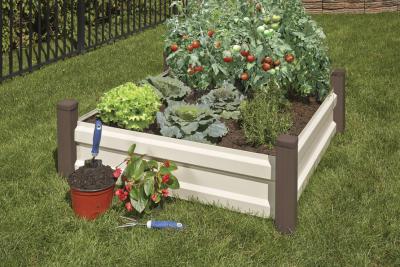 China 100x80x30cm Anti-Rusting Raised Metal Square Raised Garden Bed Kit for sale