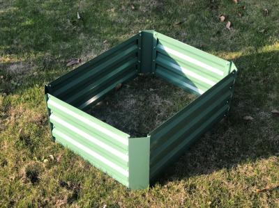 China 120x60x30cm Anti-Rusting Raised Metal Square Raised Garden Bed Kit for sale