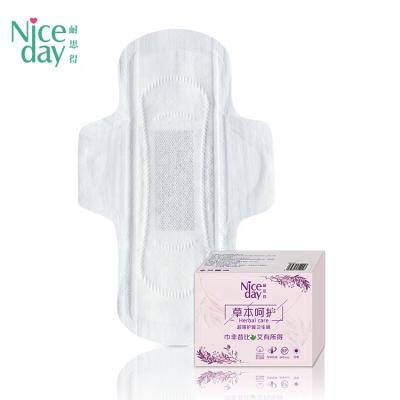 China Niceday 0% Breathable Scent And Chlorine Organic Herbal Trial Orders Of Sanitary Napkins for sale