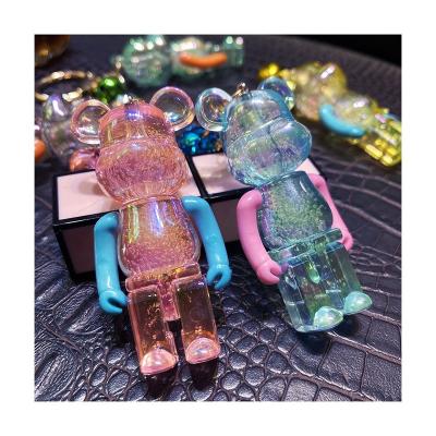 China Quality Resin Kind Light Bear Shaped Keychains Bag Charms Cute Anime Fun Key Chain for sale