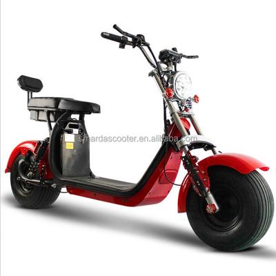 China citycoco electric scooter motorcycle long range 2022 electric scooter unisex lithium battery fat wheel for sale