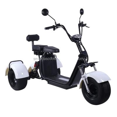 China citycoco unisex three big wheels tricycle scooters electric scooter 3 wheels electric scooter for adult 1500w/2000w chopper style for sale