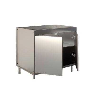 China Modern custom stainless steel cabinet with double doors for sale