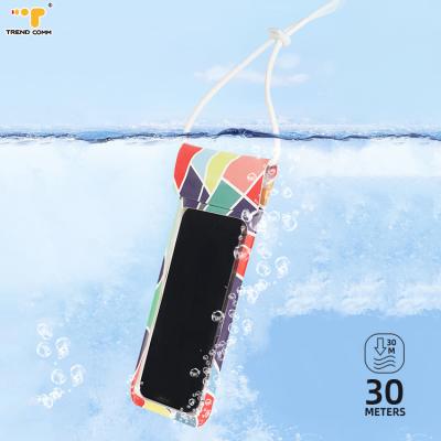 China High Quality Transparent Waterproof Anti-fall TPU Touch Screen Mobile Phone Fishing Filter Mounts Pouch For iPhone Samsung Xiaomi Huawei for sale