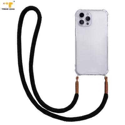 China New Design Anti-fall Leather Cotton Straps Shockproof Acrylic Cases Shoulder Cross Body For Samsung Galaxy for sale