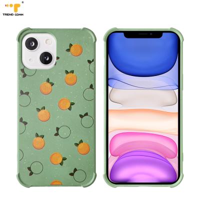 China 100% Biodegradable Anti-fall Factory Phone Case Printing Custom For iPhone 13 Case Shockproof Mobile Phone Back Cover for sale