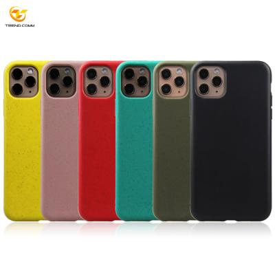 China 100%biodegradable 2021 New ECO Fiendly Reuse Biodegradable Shockproof Plastic Cell Phone Case For iPhone 10 11 12 pro for sale