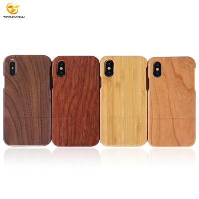 China Custom Wooden Anti-fall Blank Mobile Case For iPhone X/XS Phone Case Wood for sale