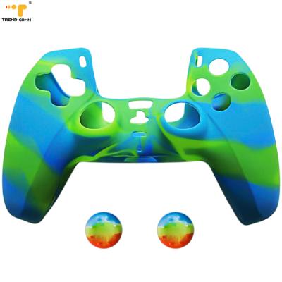 China Anti-scratch Game Protective Silicone Cases Skin Dust Custom Colorful Soft Grips PS5 Controller Silicone Case PS5 Cover for sale