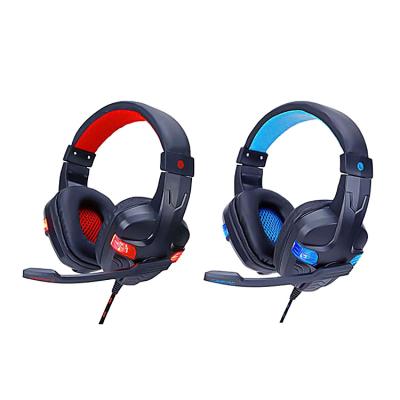 China Hot Selling Design Product Fashion LED Light RGB Soft Earphone Wired Gaming Headsets Noise Cancel Headphones for sale