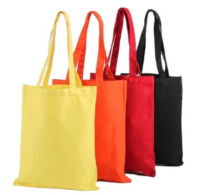 China 100% Multicolored Thick Empty Canvas Eco-Friendly Cotton Tote Gift Bag Hot Selling Eco-Friendly for sale