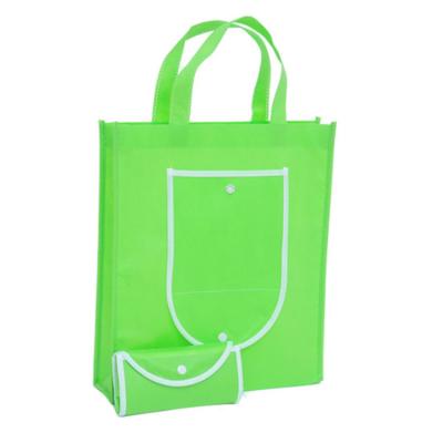 China Reusable Custom Nylon Handled Tote Travel Shopping Foldable Nonwoven Reusable Bag With Logo for sale