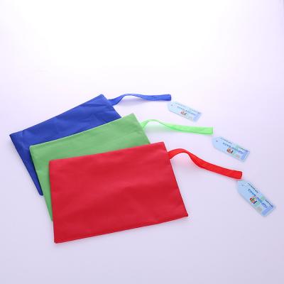 China High Quality Small Size Polyester Low Price Handled Nylon Fabric Zipper Shopping Bag for sale