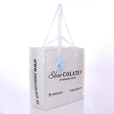 China China Factory Direct Sales Recyclable White Polypropylene Handled Woven Bags PP for sale