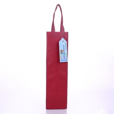 China Wholesale Handled Cheap Eco Friendly Bulk Simple Wine Bottle Gift Bags With Handle for sale