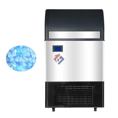 China Automatic Commercial Small Cube Beverage Milk Tea Ice Cream Bar Shop Ice Machine 25kg Ice Maker Machine for sale