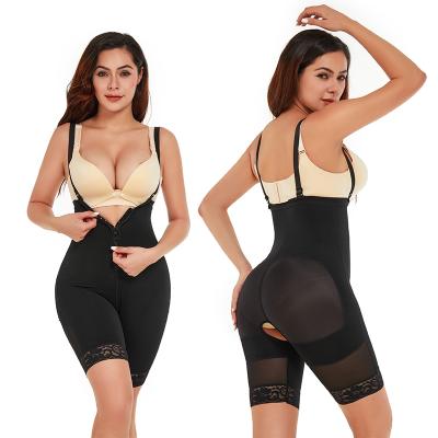 China Full Body Shaper Waist Trainer Butt Lifter Thigh Reducer Breathable Slimming Panties Shorts Tummy Control Lift Up High Waist Corset Jumpsuit for sale