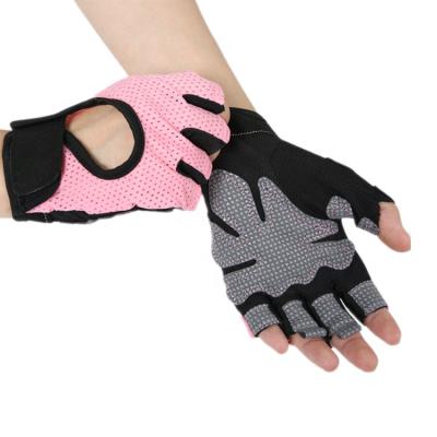 China Breathable Half Finger Gloves Gym Weightlifting Protective Gloves Outdoor Cycling Sports Training Protective Breathable Non-slip Gloves for sale