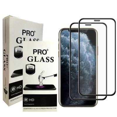 China Anti Scratch 9D Full Coverage HD Tempered Glass Screen Protector For iPhone 11 Pro Max for sale