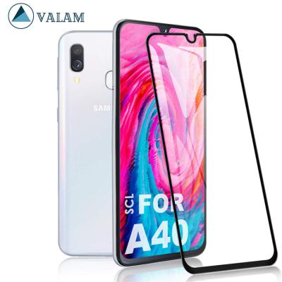 China Anti Scratch 9D Full Coverage HD Tempered Glass Screen Protector For Samsung Galaxy A40 for sale