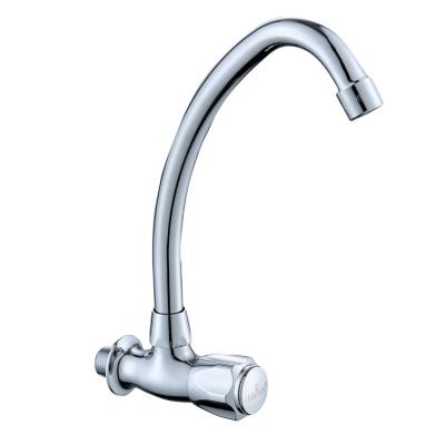 China ABS Thermostatic Plastic Mixer Taps Long Neck Brass Water Faucet Basin Kitchen Faucet for sale