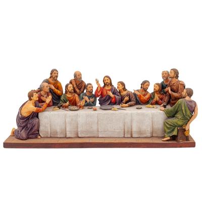 China Europe Holy Christmas Religious Statues Last Supper Relief Ornament Sculpture Decoration Crafts for sale