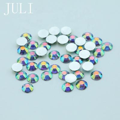 China Flatback JULI Fashion 2 3 4 5 Gray ab Resin Fake Stones Crystal Stones 6mm Non Hotfix Flatback Stickers For DIY Decoration for sale