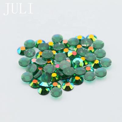 China Flatback JULI Wholesale 2mm 3mm 4mm 5mm ab green 6mm transparent non Hotfix Crystal Flatback Jelly Resin Rhinestone for decoration for sale